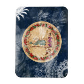 Virginia Flag Magnet (Vertikal)