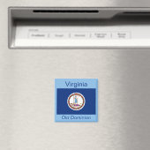 Virginia Flag Magnet (In Situ (Geschirrspüler))