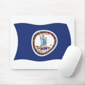 Virginia Flag Mousepad (Mit Mouse)