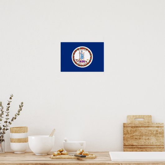 Virginia Flag Poster (Küche)