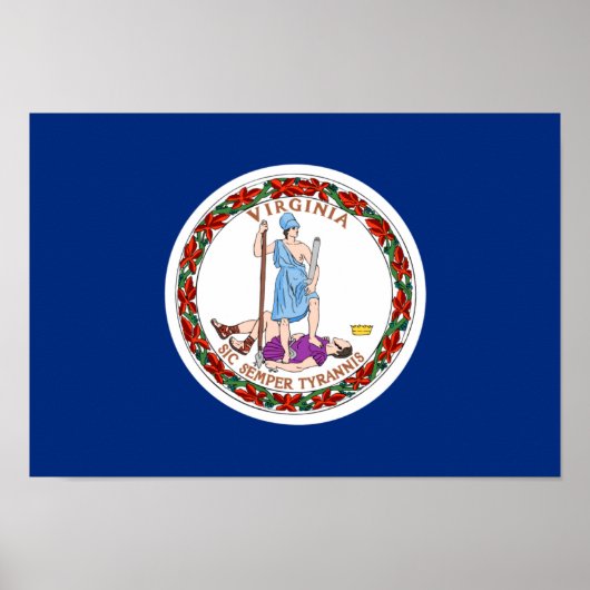 Virginia Flag Poster (Vorne)