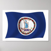 Virginia Flag Poster Print (Vorne)