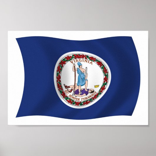 Virginia Flag Poster Print (Vorne)