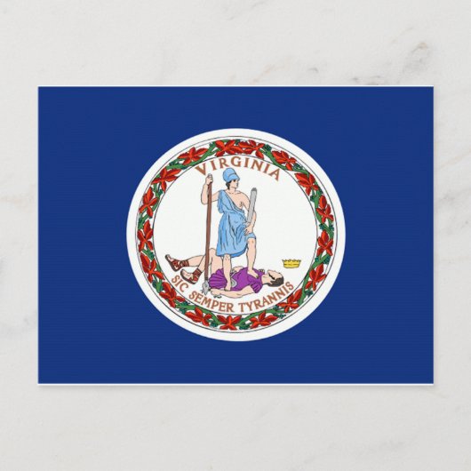 Virginia Flag Postkarte (Vorderseite)
