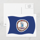 Virginia Flag Postkarte (Vorne/Hinten)