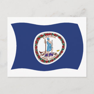 Virginia Flag Postkarte