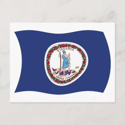 Virginia Flag Postkarte (Vorderseite)