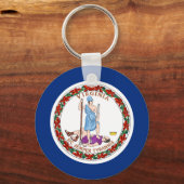 Virginia Flag Schlüsselanhänger (Vorderseite)