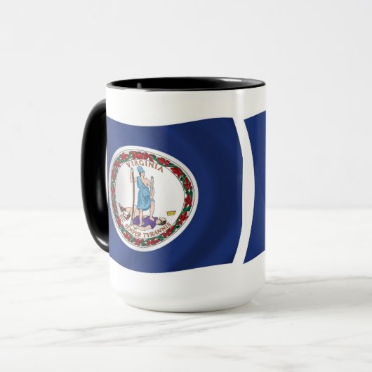 Virginia Flag Tasse (Vorderseite Links)