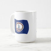 Virginia Flag Tasse (Vorderseite Links)