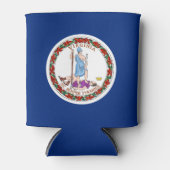 Virginia-Flagge, amerikanische Staatsflagge Dosenkühler (Vorderseite)