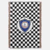 Virginia-Flagge Decke (Vorderseite Vertikal)