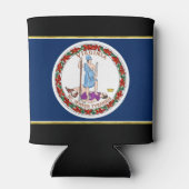 Virginia-Flagge Dosenkühler (Rückseite)