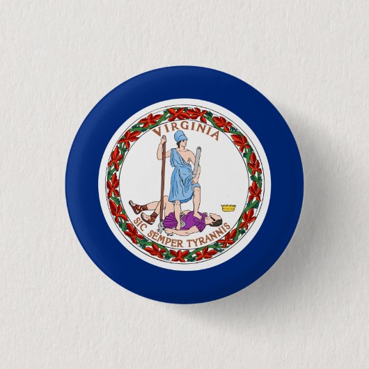 Virginia-Flagge, Flagge Button (Vorderseite)