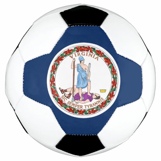 Virginia-Flagge Fußball (Vorderseite)