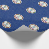 VIRGINIA-FLAGGE GESCHENKPAPIER (Ecke)