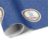 VIRGINIA-FLAGGE GESCHENKPAPIER (Rolleneckpunkt)
