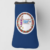 Virginia-Flagge Golf Headcover (Rotieren 90)