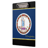 Virginia-Flagge Klemmbrett (Links)
