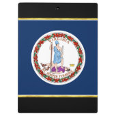 Virginia-Flagge Klemmbrett (Rückseite)