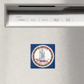 Virginia-Flagge Magnet (In Situ (Geschirrspüler))