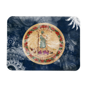 Virginia-Flagge Magnet