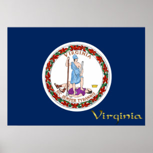 Virginia-Flagge Poster