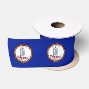 Virginia-Flagge Satinband