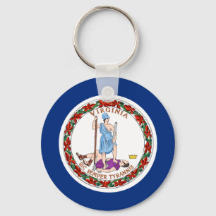 Virginia-Flagge Schlüsselanhänger