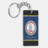 Virginia-Flagge Schlüsselanhänger (Vorderseite links)