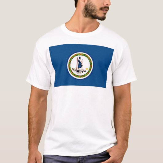 Virginia-Flagge T-Shirt (Vorderseite)