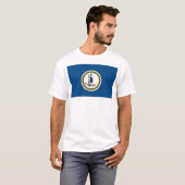 Virginia-Flagge T-Shirt (Vorne ganz)