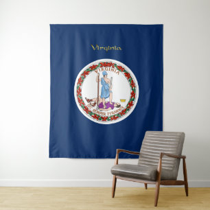 Virginia-Flagge Wandteppich