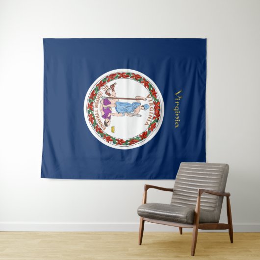 Virginia-Flagge Wandteppich (Beispiel (Horizontal))