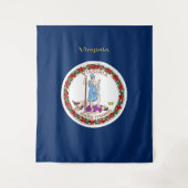 Virginia-Flagge Wandteppich (Vorderseite)
