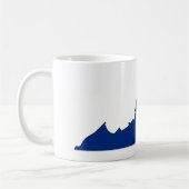 Virginia-Flaggen-Karte Kaffeetasse (Links)