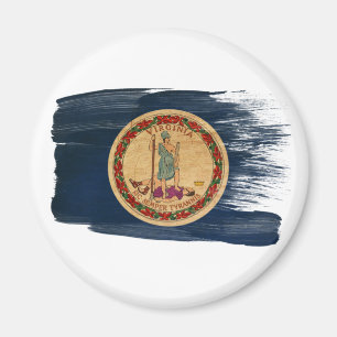 Virginia-Flaggen-Magneten Magnet