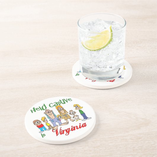 Virginia Funny Trailer Park Sandstone Untersetzer (Seite)