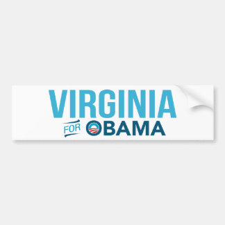 Virginia für Barack Obama Biden Autoaufkleber