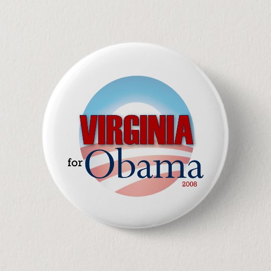 VIRGINIA für Obama Button (Vorderseite)