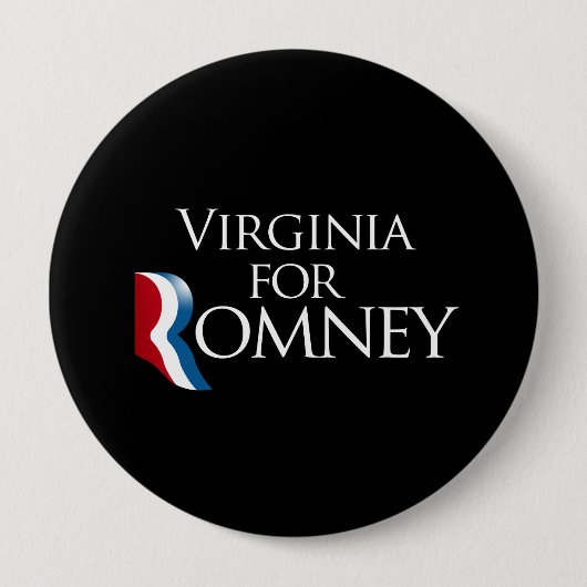Virginia für Romney - .png Button (Vorderseite)