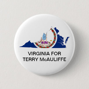 Virginia für TERRY McAULIFFE GOVERNOR Button