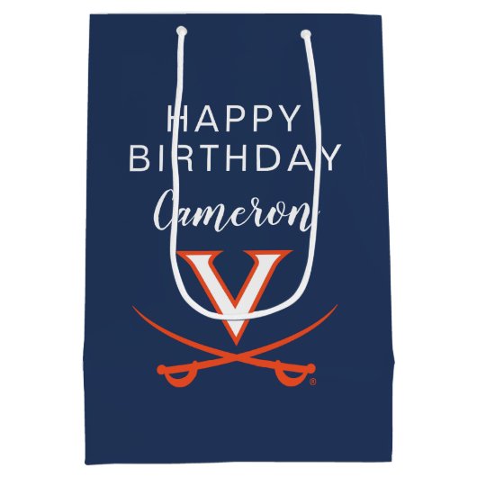Virginia| Geburtstag Mittlere Geschenktüte (Rückseite)