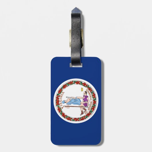 Virginia Gepäckanhänger (Rückseite vertikal)