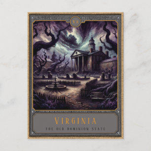 Virginia   Gothic Art Postkarte