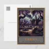 Virginia | Gothic Art Postkarte (Vorne/Hinten)