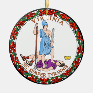 Virginia Great Siegel Keramik Ornament