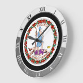 Virginia Große Wanduhr (Winkel)
