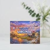Virginia Grußkarte  Postkarte (Stehend Vorderseite)