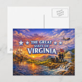 Virginia Grußkarte  Postkarte (Vorne/Hinten)
